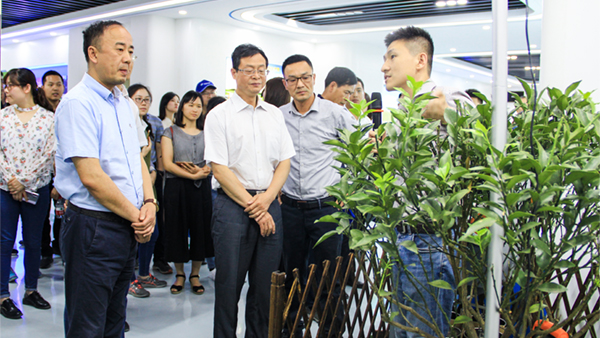 謝主任一行參觀猫咪官网APP展廳 謝主任一行參觀猫咪官网APP展廳
