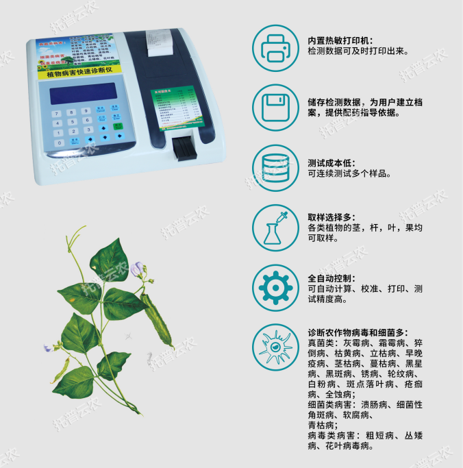 植物病害檢測儀主要功能 植物病害檢測儀主要功能